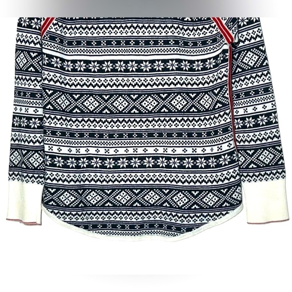 Eddie Bauer Fair Isle Engage Nordic 1/4 Zip Pullover Ski Sweater, Size Large - Picture 10 of 14